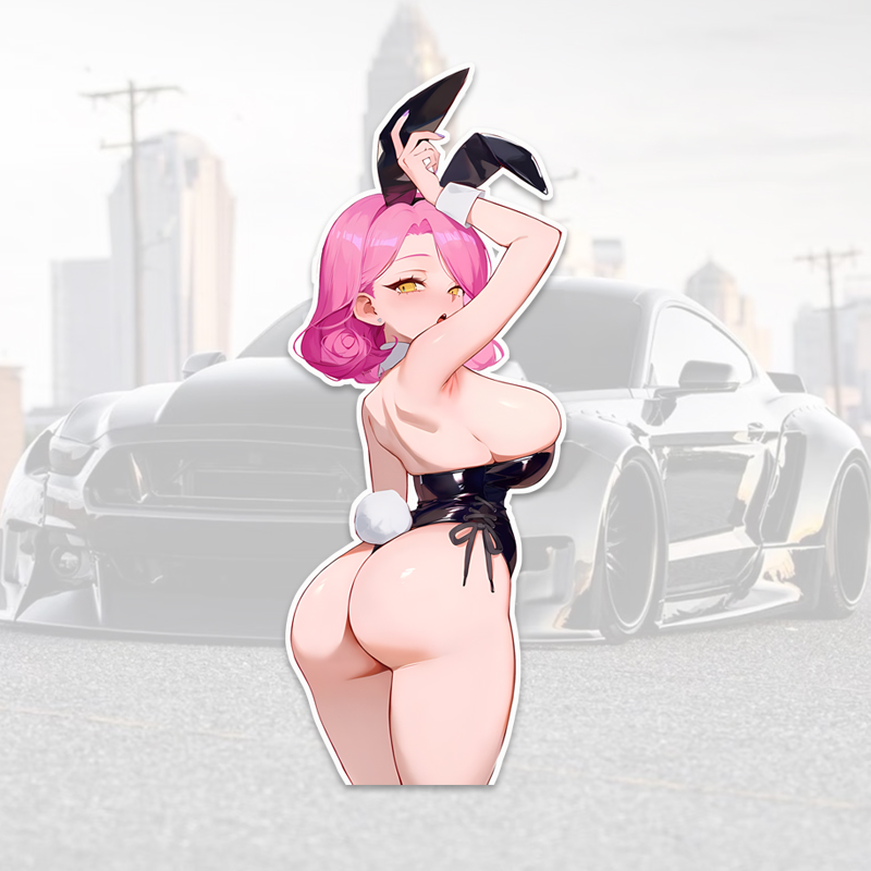 Streetwear Brand Stickers - DM22# Anime Car Sticker Rabbit Ear