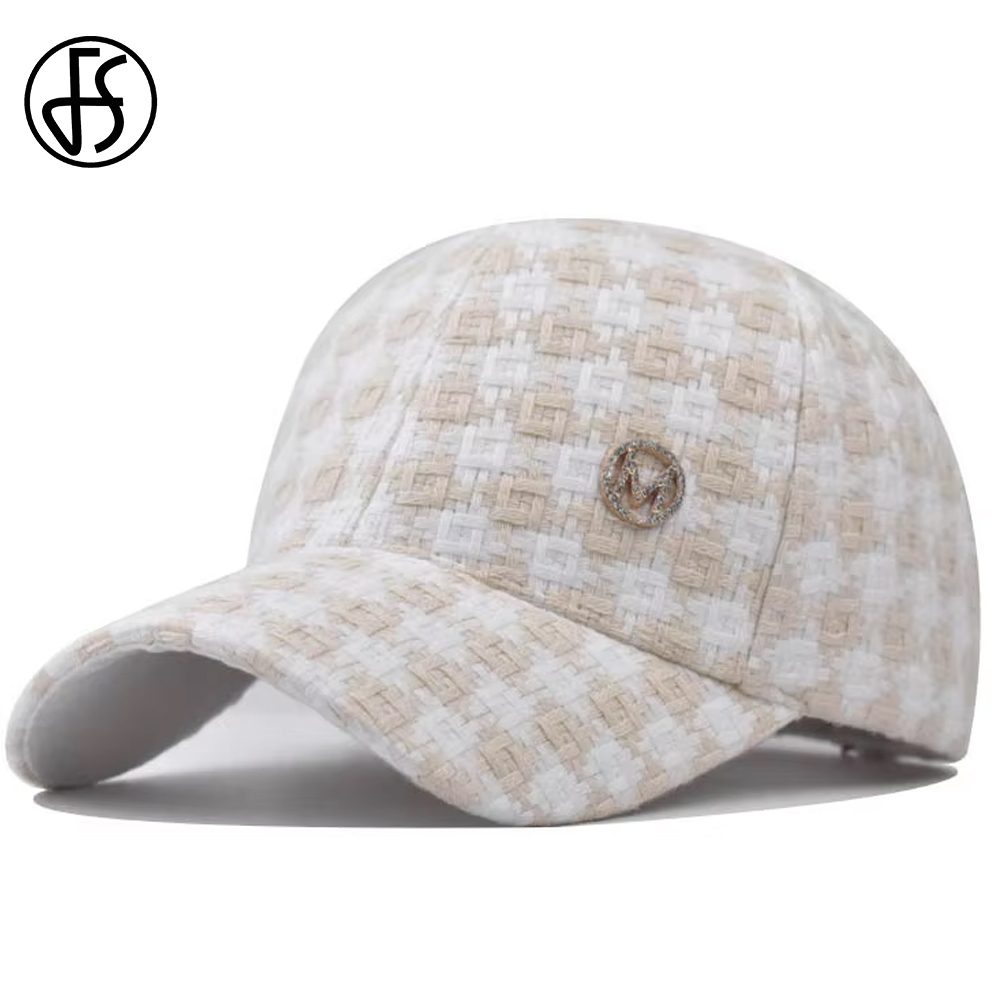 Cap Streetwear Brand - FS 2026 Fashion Beige Plaid Baseball
