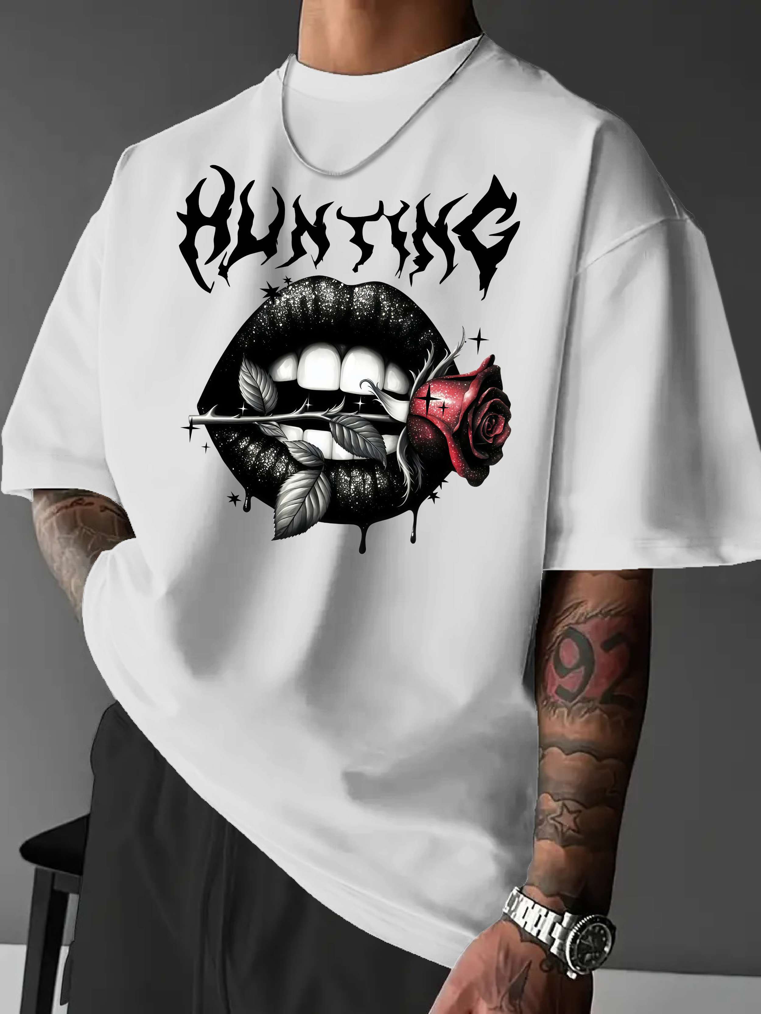 Gothic Streetwear Brand - Men's Oversized Gothic Streetwear T-shirt Brand