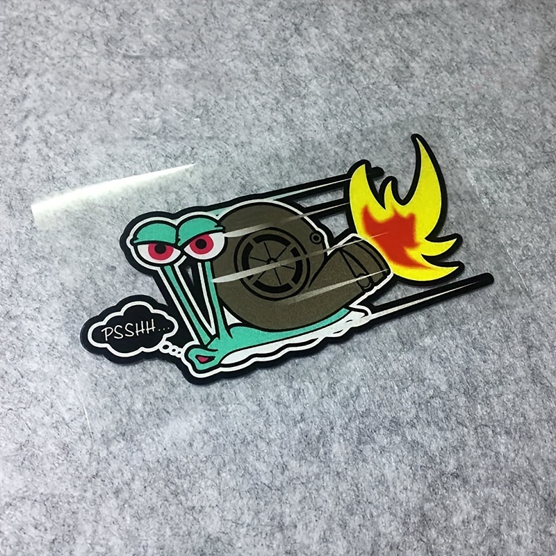 Streetwear Brand Stickers - 1pc Classic Design Funny Snail Turbo