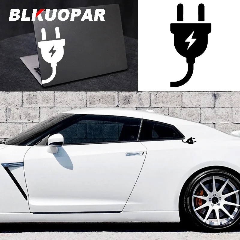 Streetwear Brand Stickers - BLKUOPAR Electric Plug Lightning Sign Car