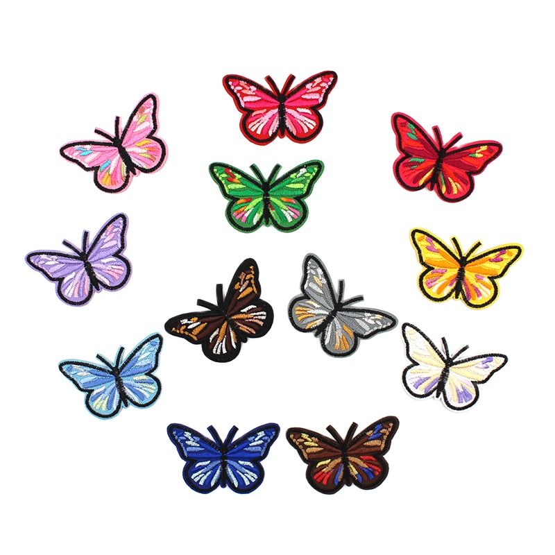 12pcs Iron On Butterfly Patche - đánh giá và giá Streetwear Brand Stickers