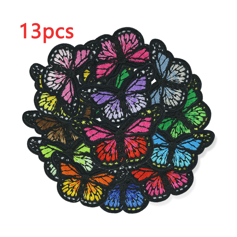 13pcs Lot Butterfly Patches Fo - đánh giá và giá Streetwear Brand Stickers