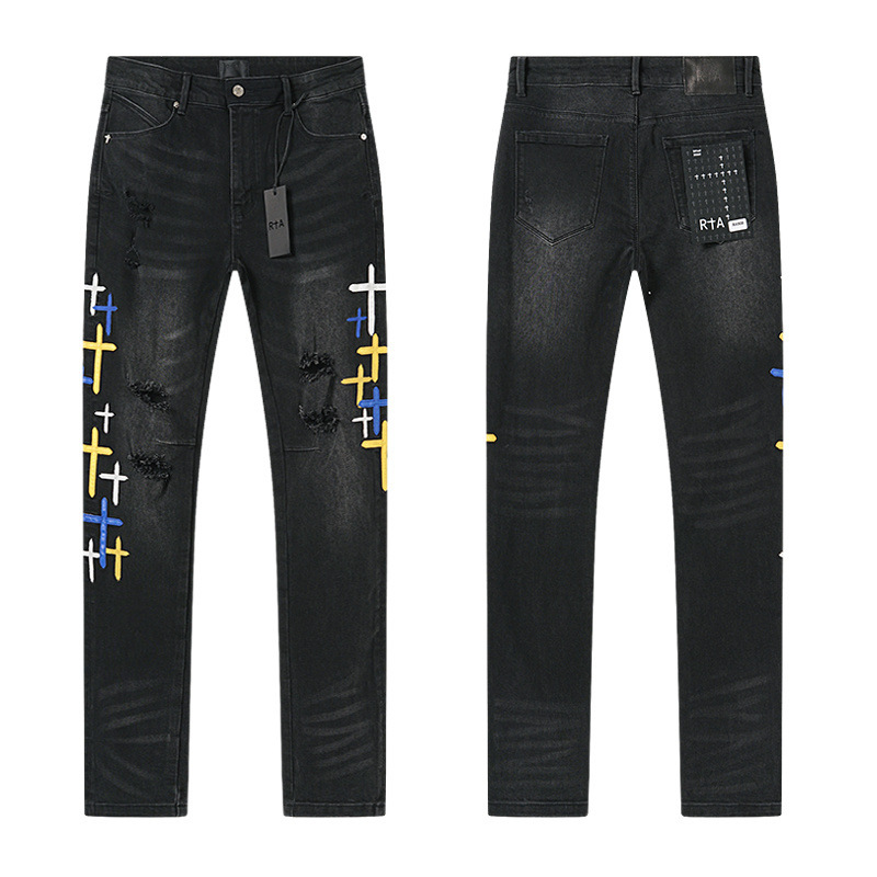 RTA Brand Men's Slim Fit Paint - đánh giá và giá Streetwear Brand Denim