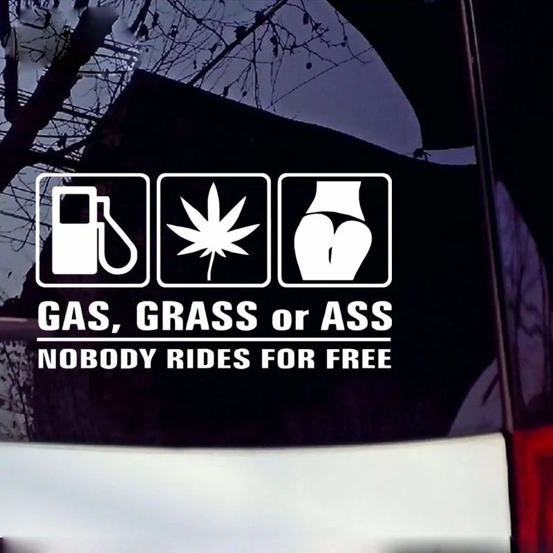 Gas Grass or Ass Nobody Rides  - đánh giá và giá Streetwear Brand Stickers