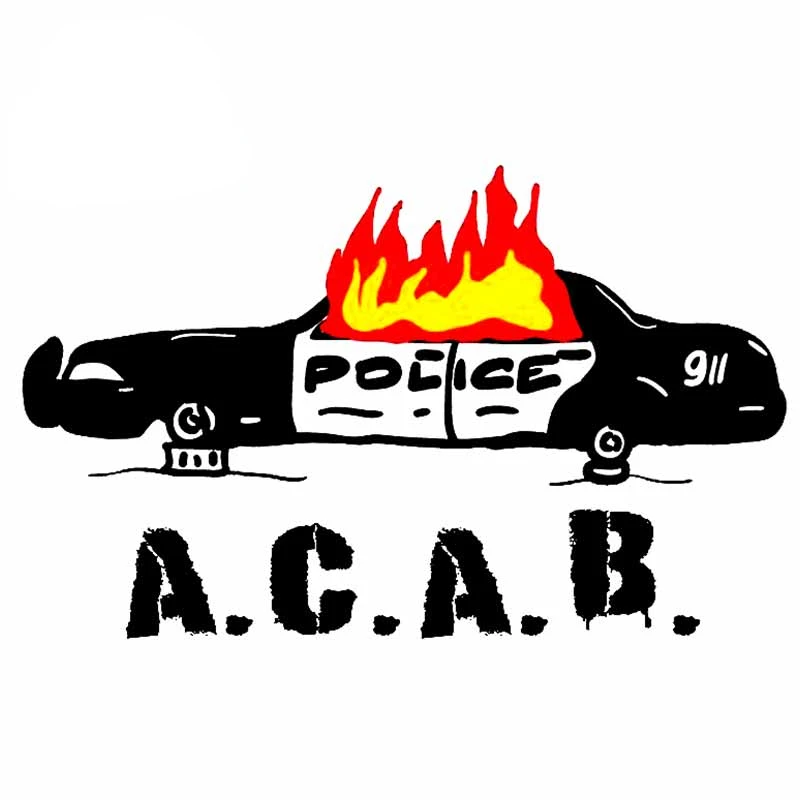 New Design for Burning Police  - đánh giá và giá Streetwear Brand Stickers