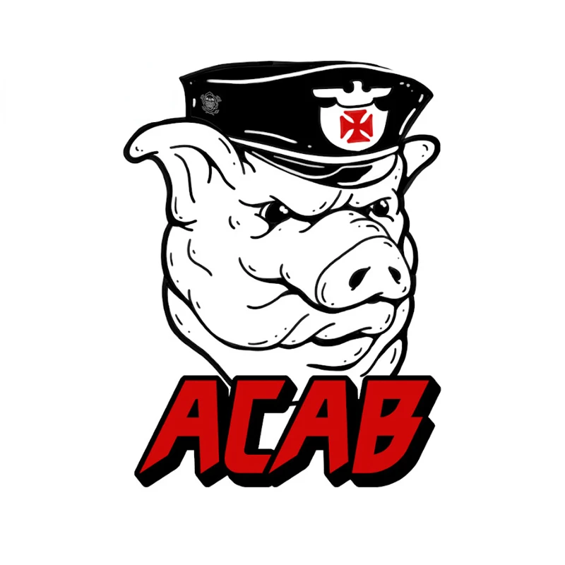 New Design for Burning Police  - đánh giá và giá Streetwear Brand Stickers