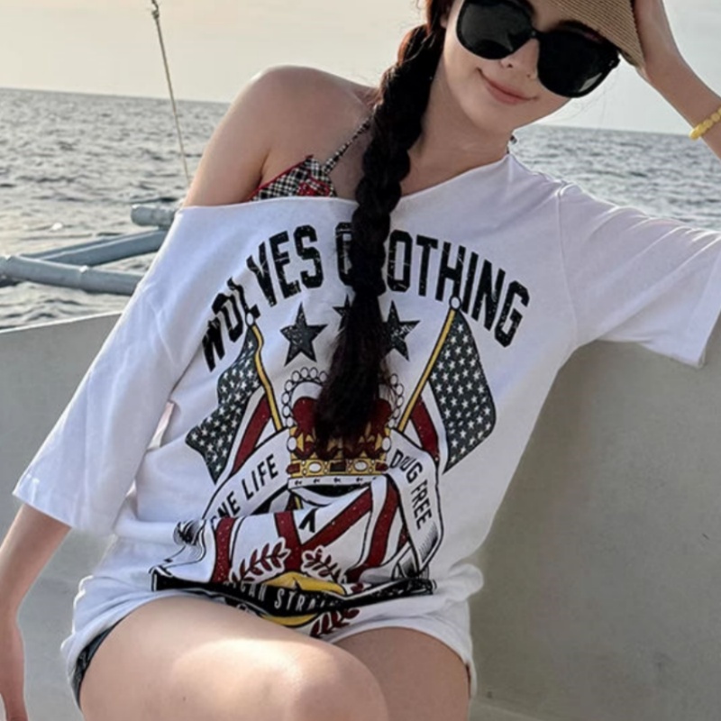 Korean Y2K Brand Retro Letter  - đánh giá và giá Off White Streetwear Brand