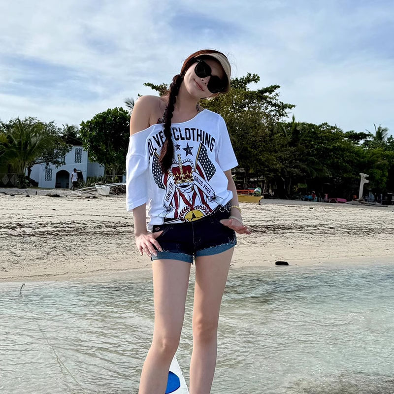 Korean Y2K Brand Retro Letter  - đánh giá và giá Off White Streetwear Brand