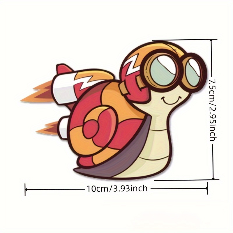 1pc Classic Design Funny Snail - đánh giá và giá Streetwear Brand Stickers