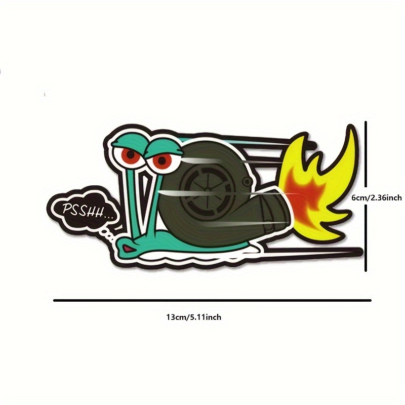 1pc Classic Design Funny Snail - đánh giá và giá Streetwear Brand Stickers