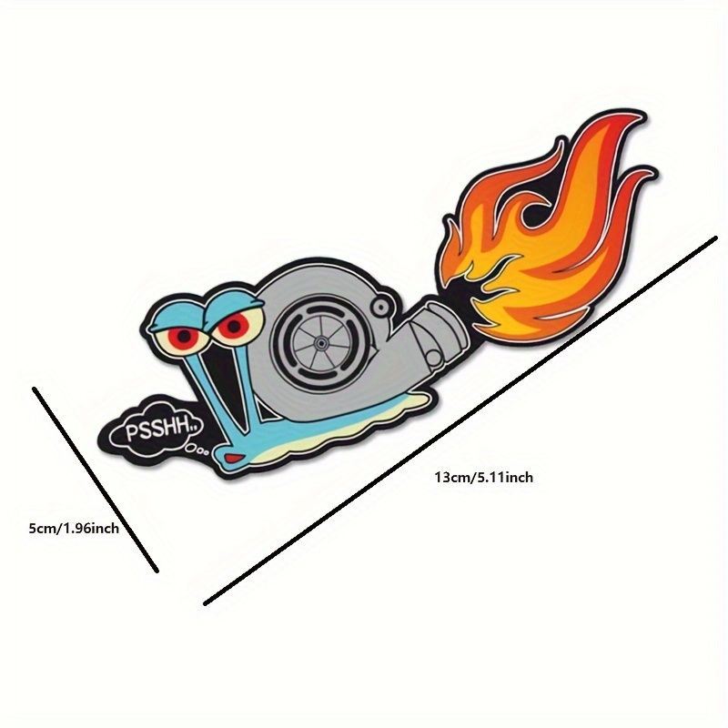 1pc Classic Design Funny Snail - đánh giá và giá Streetwear Brand Stickers