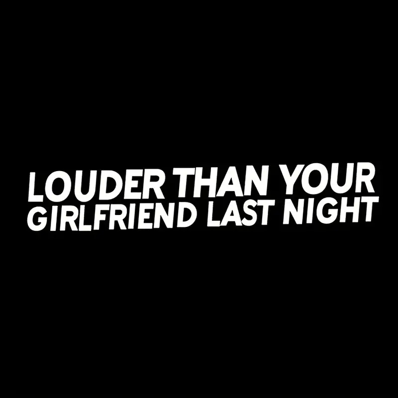 1 pc Louder Than Your Girlfrie - đánh giá và giá Streetwear Brand Stickers