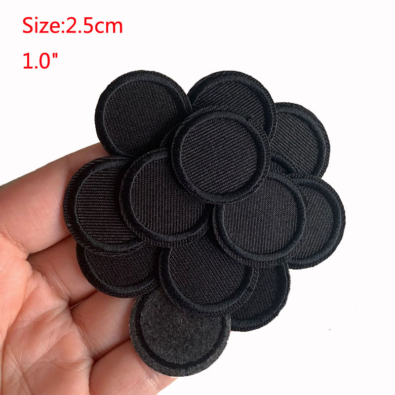 5Pcs Black Round Patches For C - đánh giá và giá Streetwear Brand Stickers