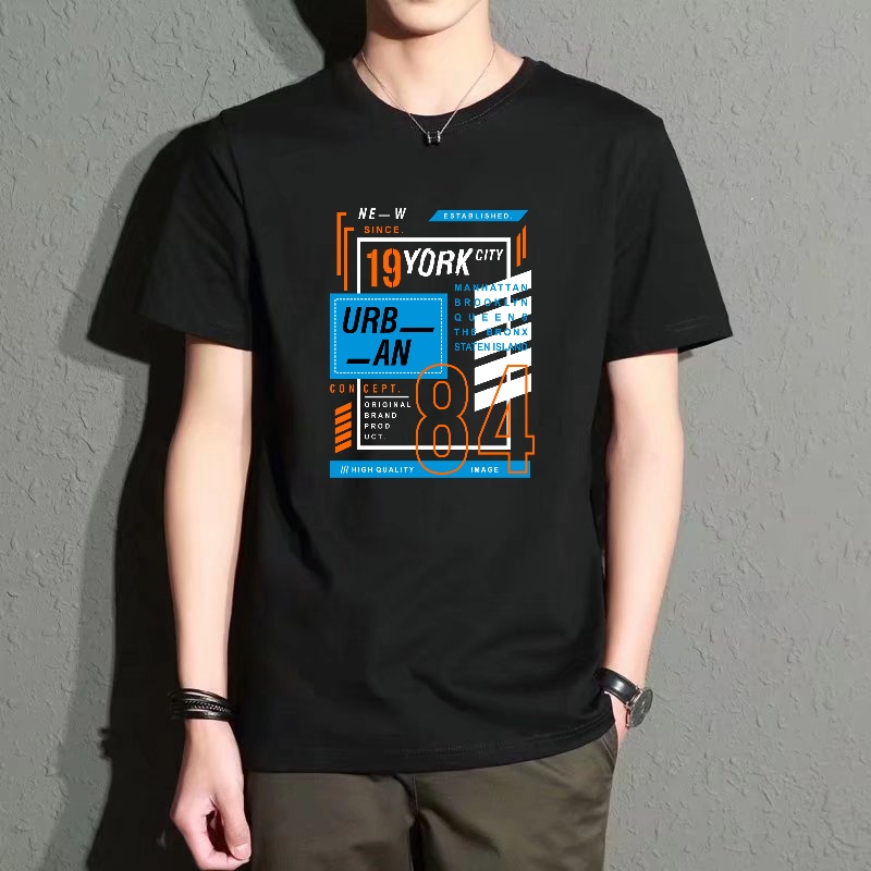 Men's Black Round-Neck Short-S - đánh giá và giá Streetwear Brand New York