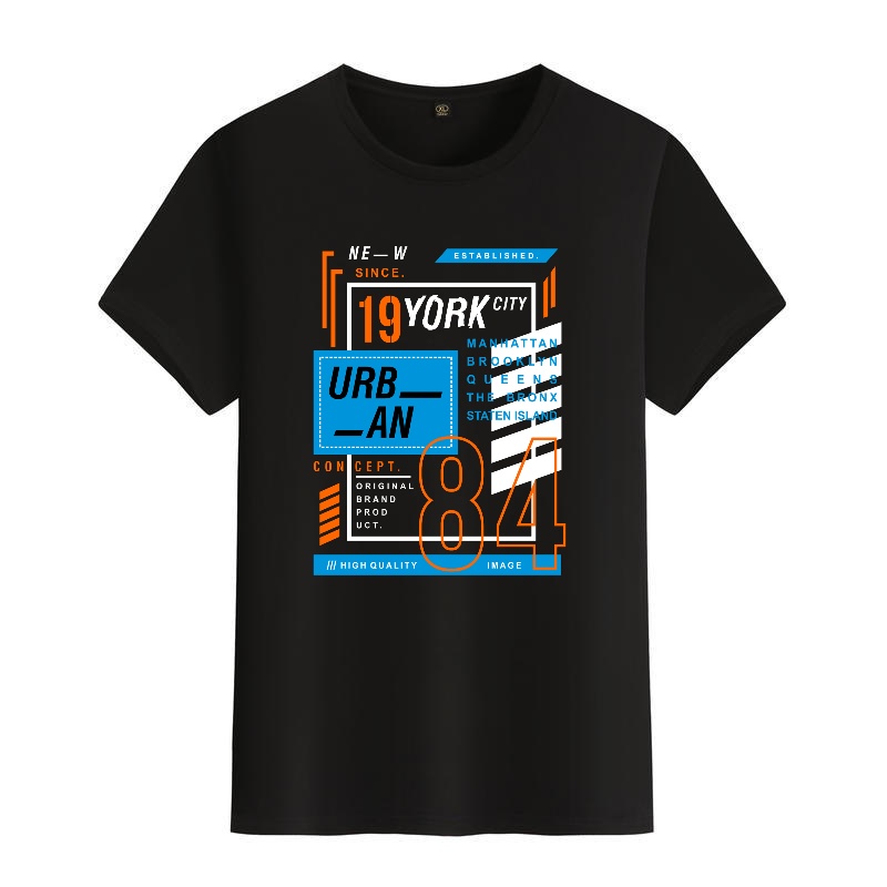 Men's Black Round-Neck Short-S - đánh giá và giá Streetwear Brand New York