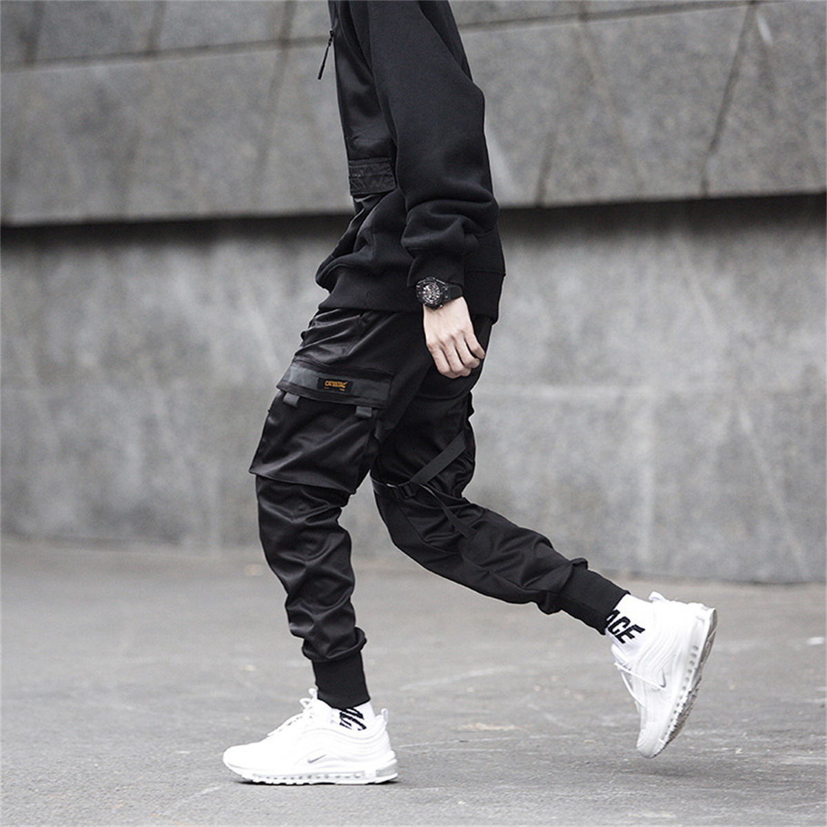 Black Hip Hop Cargo Pants Summ - đánh giá và giá Streetwear Brand China