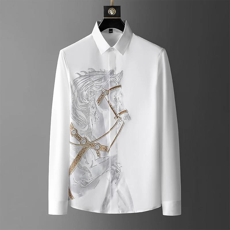 Brand Luxury Men's Shirt 2025  - đánh giá và giá Streetwear Uomo Brand