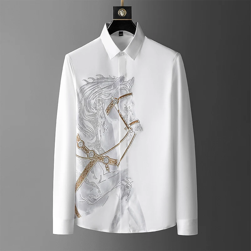 Brand Luxury Men's Shirt 2025  - đánh giá và giá Streetwear Uomo Brand