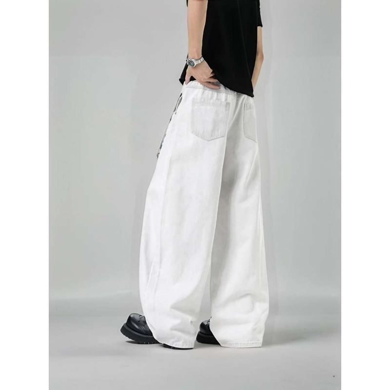 Men's Loose Wide Leg Plaid Pan - đánh giá và giá Streetwear Brand China