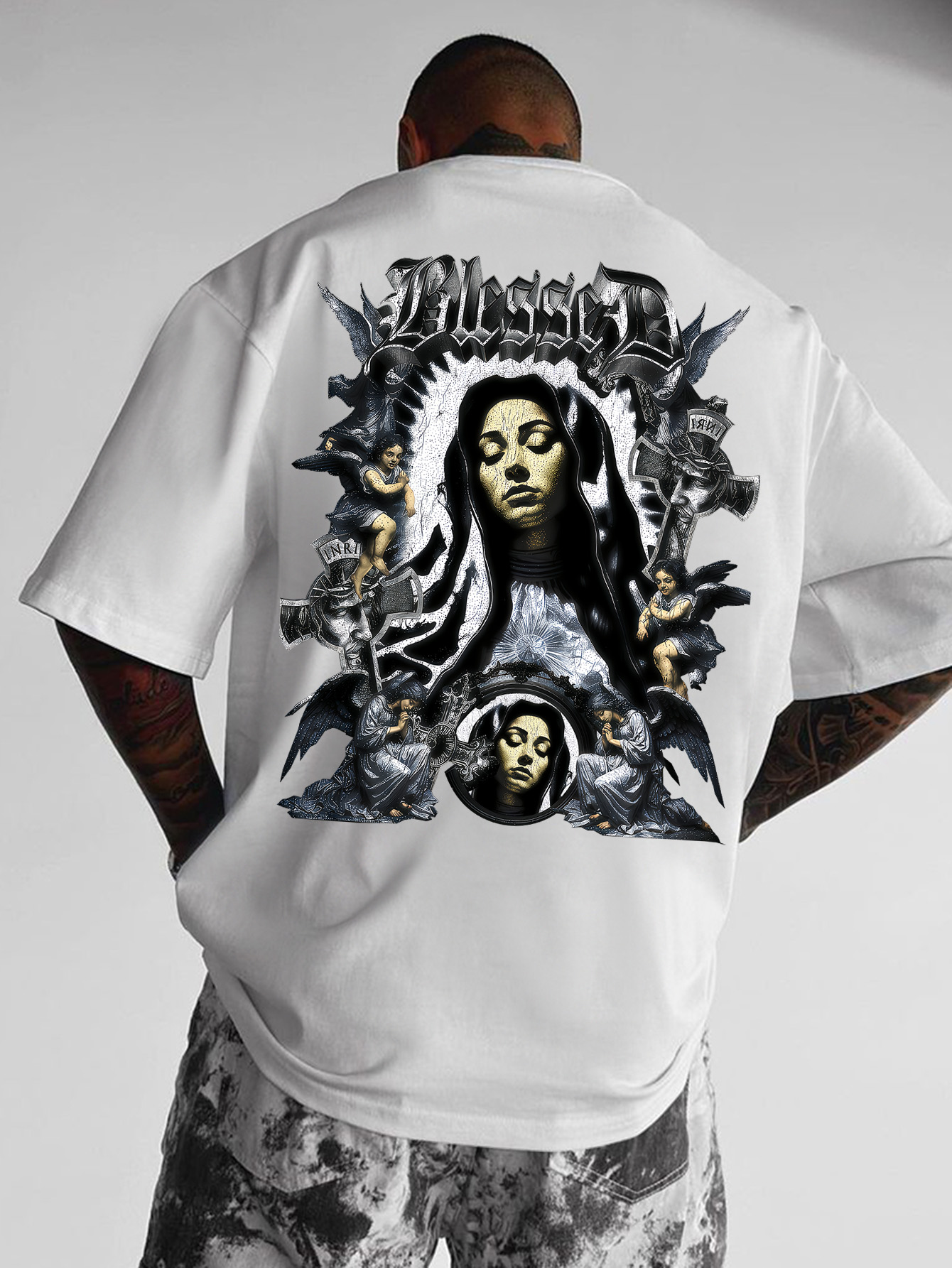 Men's Oversized Gothic Christi - đánh giá và giá Gothic Streetwear Brand