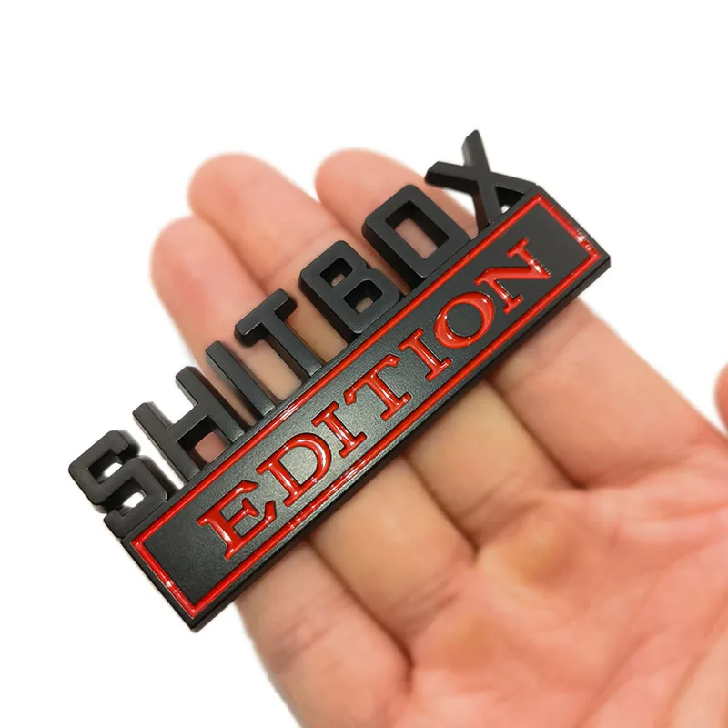 1Pcs 3D Chrome Black Red Metal - đánh giá và giá Streetwear Brand Stickers
