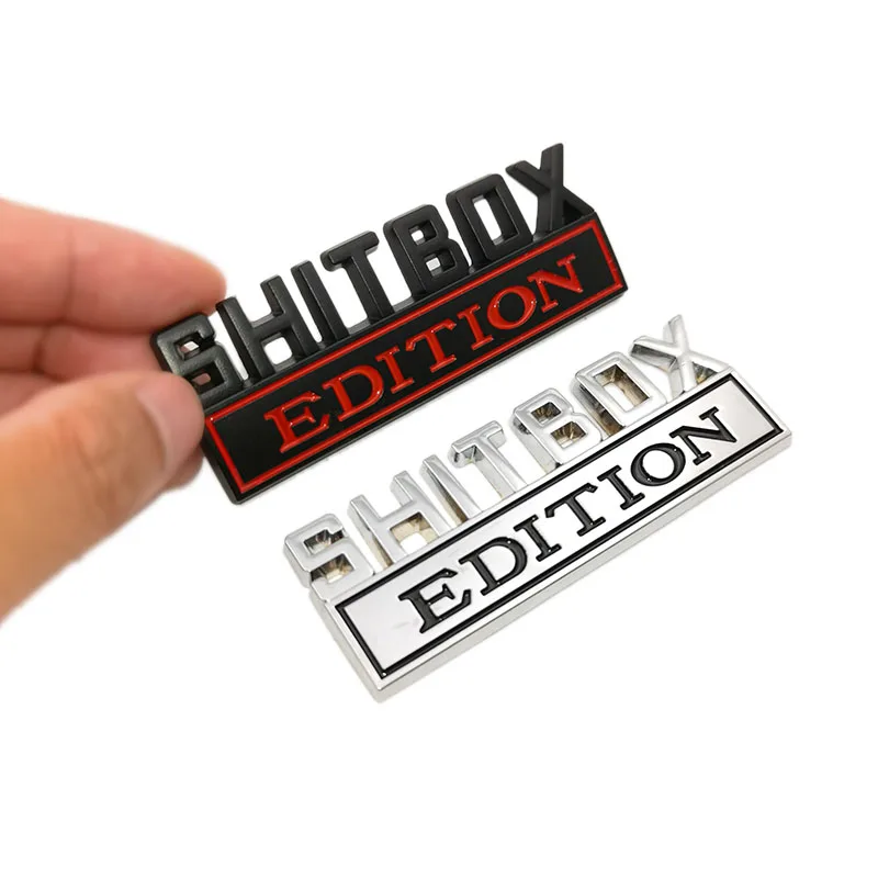 1Pcs 3D Chrome Black Red Metal - đánh giá và giá Streetwear Brand Stickers