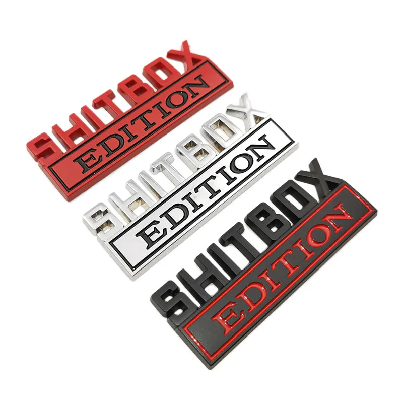 1Pcs 3D Chrome Black Red Metal - đánh giá và giá Streetwear Brand Stickers